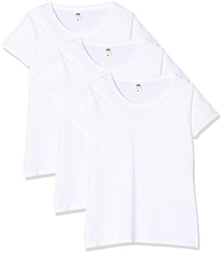 Fruit of the Loom Women's T-Shirt Lady-fit Original Tee, 3 Pack