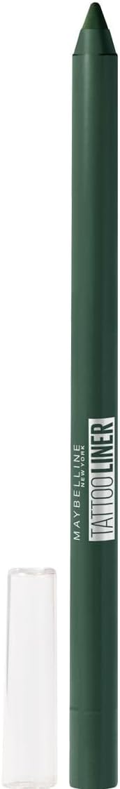 Maybelline New York Tattoo Liner Gel Pencil No. 932 Intense Green, Colour-Intense Eyeliner, Long-Lasting