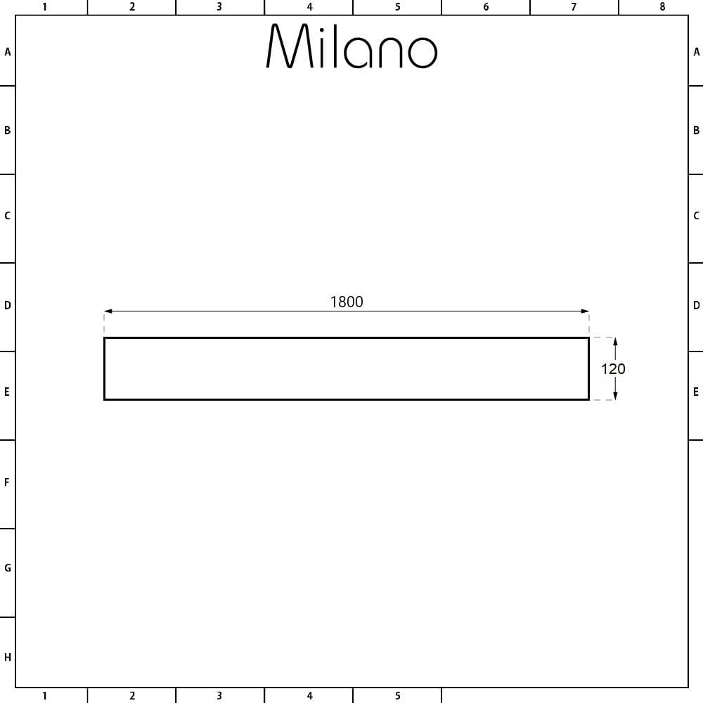 Milano Rasa Light Grey Slate Effect Rectangular Shower Tray Side Panel and Fixing Kit - 1800mm