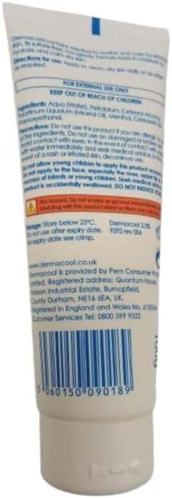Dermacool Plus 2% Menthol Aqueous Cream – 100g