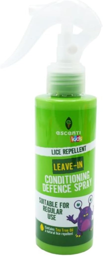 Kids Lice Repellent Leave-In Conditioning Defence Spray with Tea Tree Oil, 125ml, Pack of 6