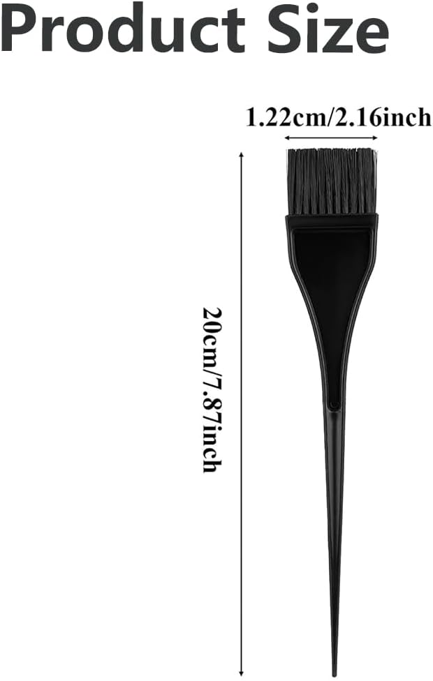 Classic Hair Dye Brush - 3Pcs Hair Dyeing Comb Brush - Hair Tint Brush for Highlight Kit - Hair Dye Brushes Tool Set - Hair Dye Tool - Tinting Brush for Bleach Hair Dye,Hair Colouring Brush