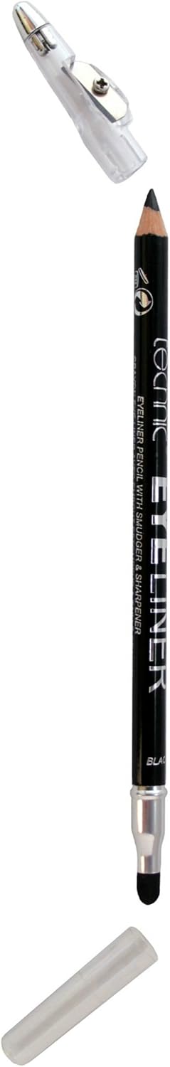 Technic Eyeliner Pencil with Smudger & Sharpener - Black