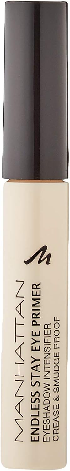 Manhattan Endless Stay Eye Primer 6 ml - Transparent, Matte, Cream Finish - Waterproof, Long Lasting, Crease Proof - Eye Primer