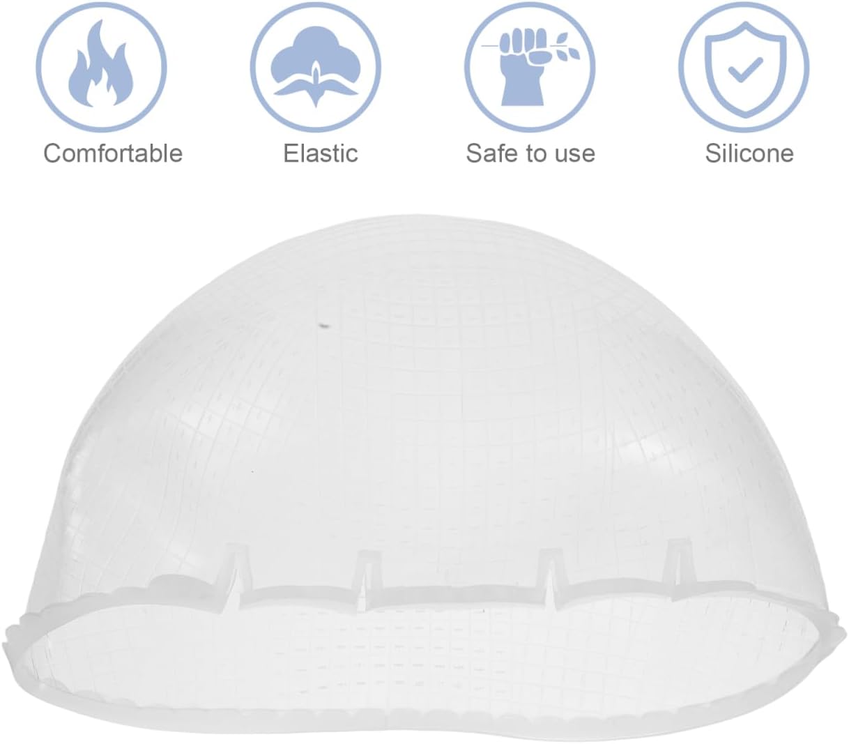 Healeved Highlighting Cap with Hook Hair Dye Hat with Cross Holes Elastic Design for Even Coloring Reusable Hair Highlight Kit for Home Salon Use