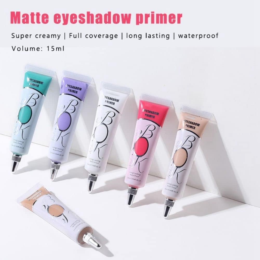 3 Colors Eyeshadow Makeup Primer, Ofanyia Liquid Eyeshadow Primer Matte Eyeshadow Primer Base, Waterproof Smudge-proof Long Lasting Eyeshadow Cream Eye Makeup (Set A - 3 Colors)
