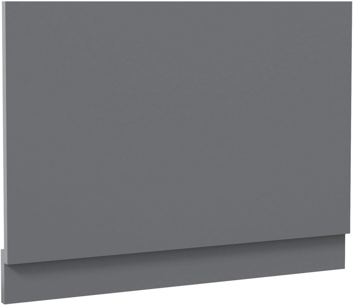 Modern Bathroom 700mm End Bath Panel 18mm MDF Grey Gloss Wooden Plinth Easy Cut