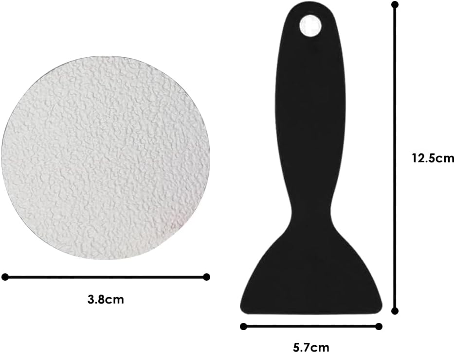 【Round】28pcs Transparent Self-Adhesive Anti-Slip Shower Stickers | Non-Slip Bathroom Tub Grip Shower Floor Stairs with Plastic Scraper