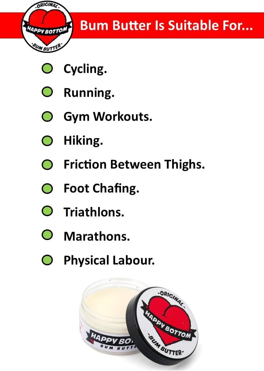 Anti-Chafing Cream | Natural Ingredients for Cycling, Running & More | Perfect for Men and Women