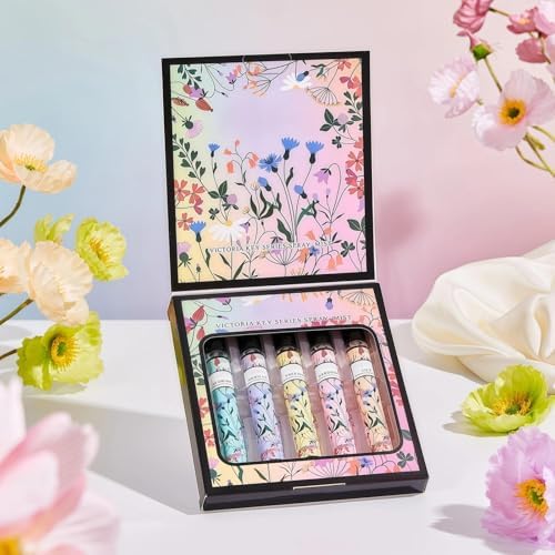 Premium Women's Perfume Gift Set - Perfume Gift Set, 5x10ml Long Lasting Eau De Parfum, Sweet Floral & Fruity Scent, Travel Portable Perfume for Her, Mum, Birthday, Valentine's Day Gifts