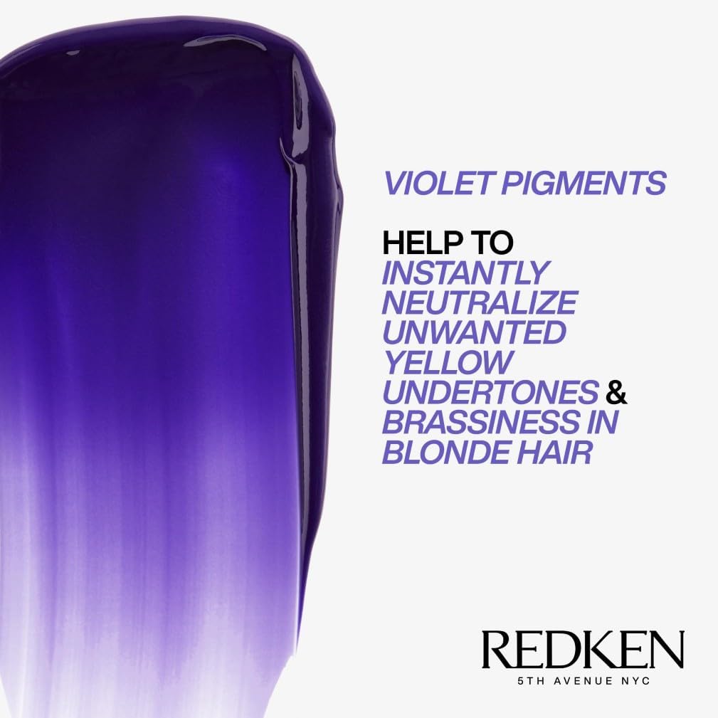 Redken | Hair Mask, For Blonde Hair, Violet Pigment, Reduces Brassiness, Color Extend Blondage Express Anti-Brass, 250 ml