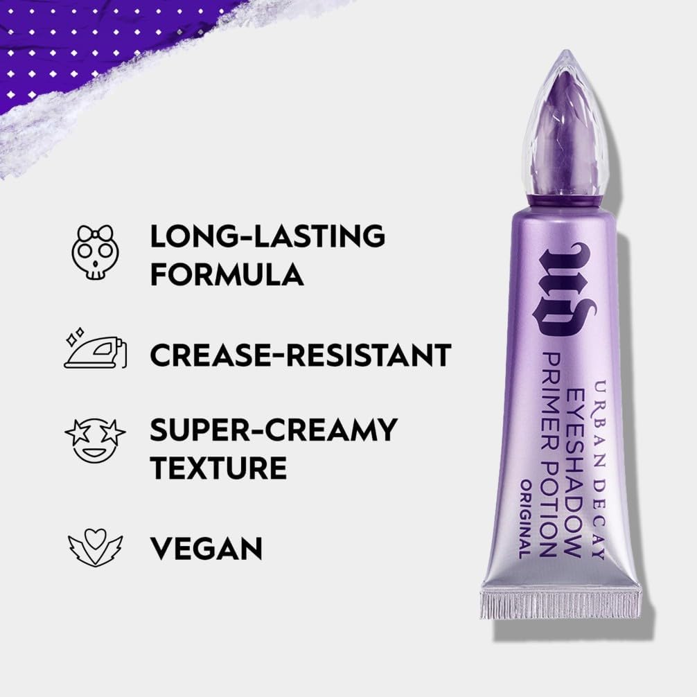 Urban Decay Eyeshadow Primer Potion, Long-Lasting Eye Makeup Primer, Creates Smooth Canvas and Vibrant Eyeshadow Colour