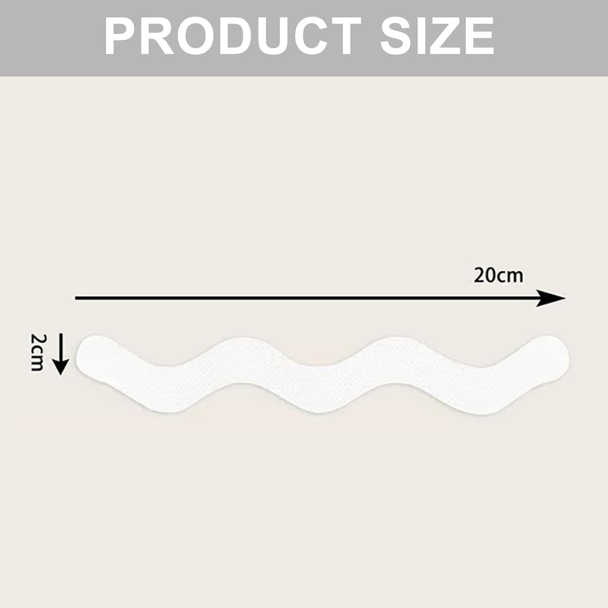 24 Pcs non slip bath stickers - wave shaped anti slip bath stickers - transparent self adhesive non slip shower stickers - suitable for bathtubs, stairs, shower rooms, and other slippery surfaces