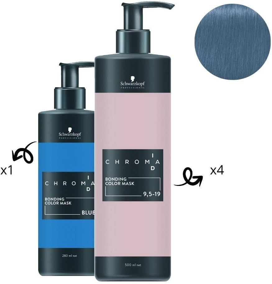 Schwarzkofpf Professional ChromaID Masque Pigmentant Intense Bleu 280ml