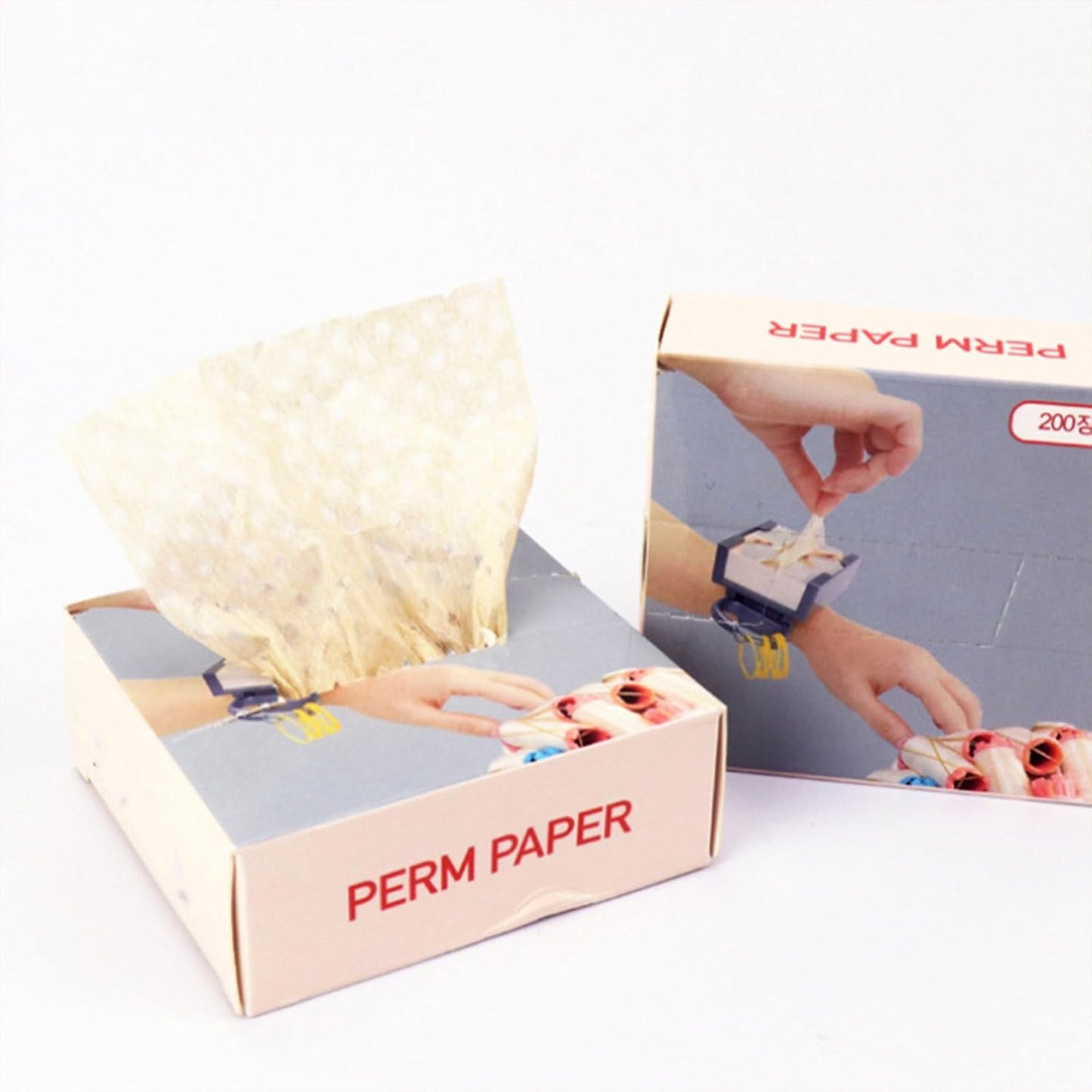 FRCOLOR 200Pcs Disposable Ultrathin Perm Papers for Hair Salon - Hot and Cold Perming, Professional Hairdressing End Papers for Perm Rods