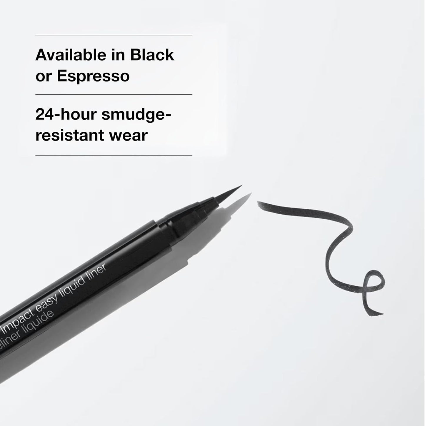Clinique High Impact Easy Liquid Eyeliner | Waterproof, Long Lasting, Smudge Resistant + Safe For Sensitive Eyes