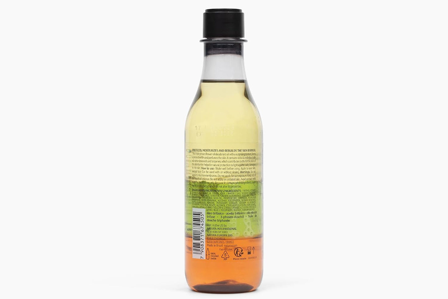 Natura Brasil Ekos Three-Phase Andiroba Shower Oil 200 ml