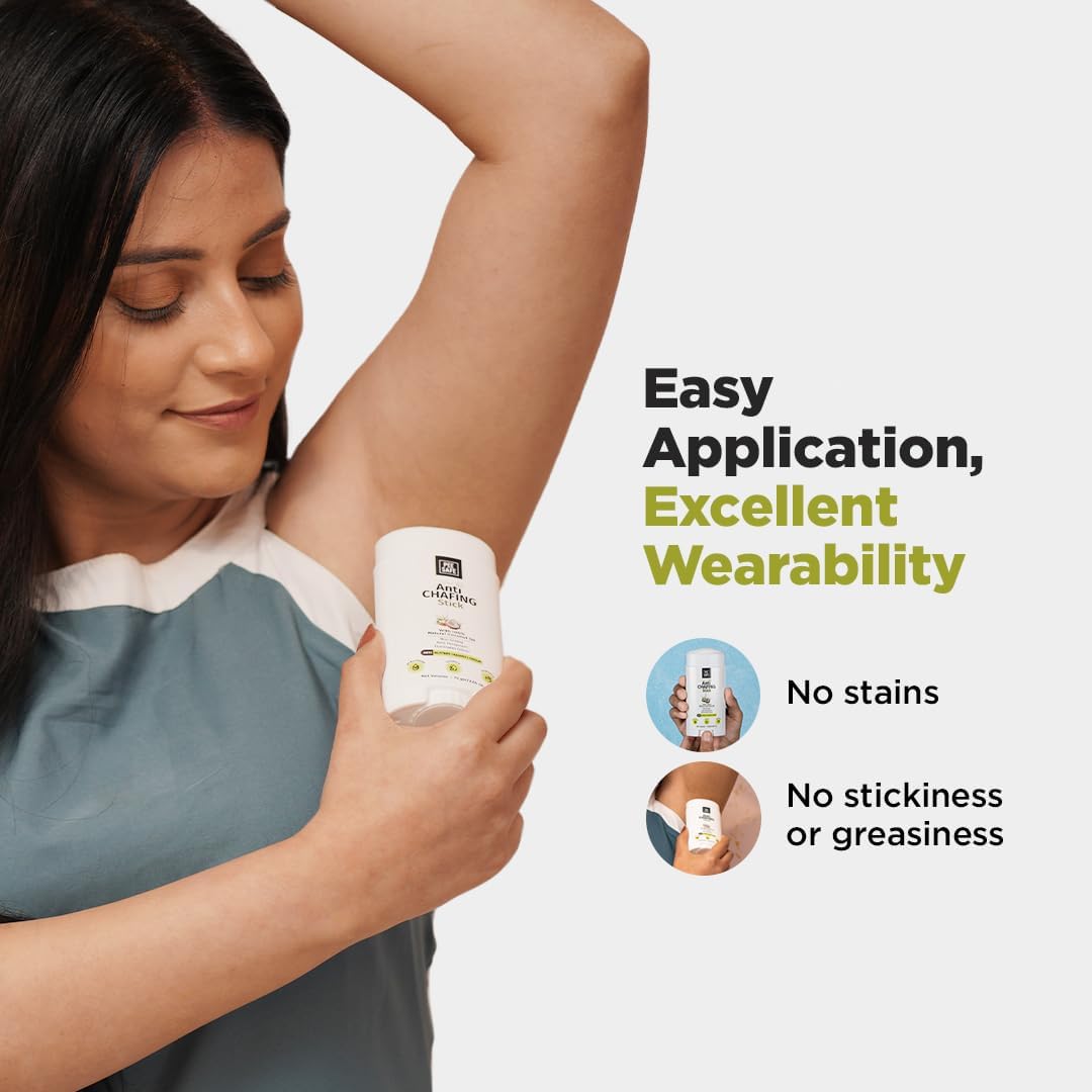 PEESAFE Natural Anti Chafing Stick, Anti Chafe Balm, 75 g (Pack of 1) | Anti Chafing, Anti Blister, Anti Sweat, Anti Rashes, Itching, Chafing Relief