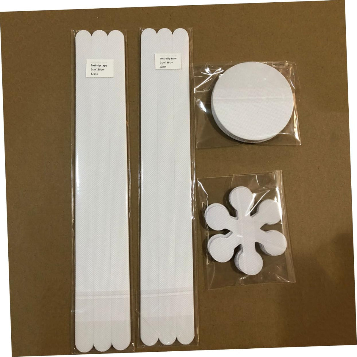 8pcs Slip Mat Crystal Shape Bathroom Stickers for Shower Floor Non-slip Decals for Wet Areas