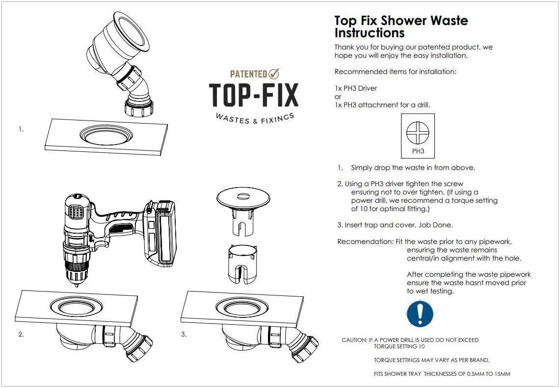 Easy Fit Shower Tray Waste 90mm with Elbow - Chrome - SHW-TOP-01-CH (PDT-000598)