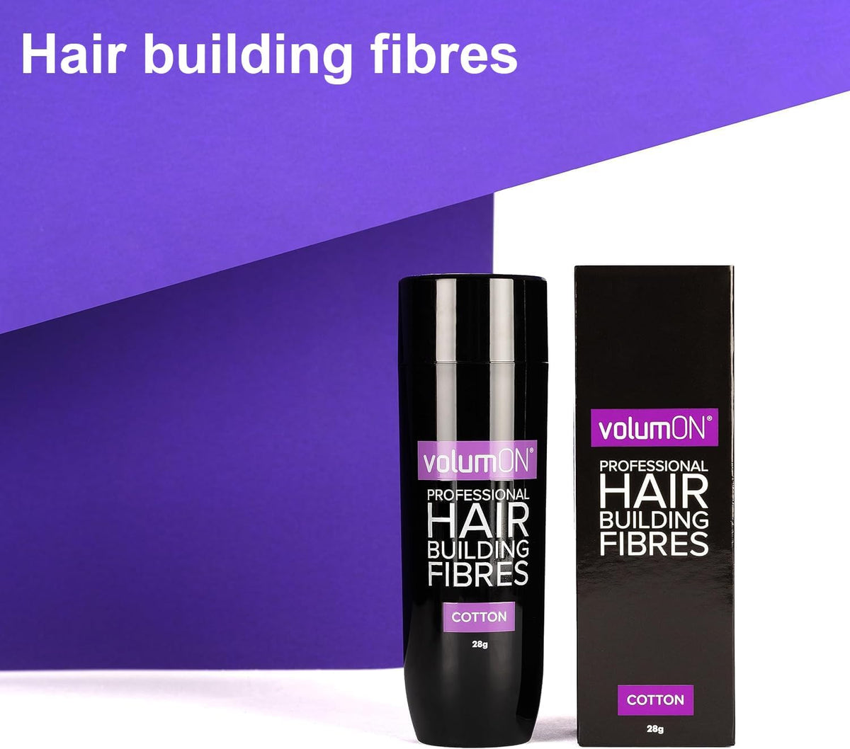 Professional Hair Building Fibres- Hair Loss Concealer- COTTON- 28g- Get Upto 30 Uses- CHOOSE FROM 8 HAIR SHADES COLOURS (Dark Brown)