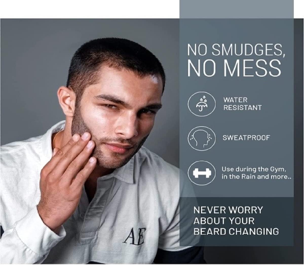 VOID Homme Beard Filler Pencil (Light Brown) Instant Beard Filler Pen for Thicker Beards, Mens Beard Pen, Beard Colouring Beard Filler Pen for Beard Filling & Beard Thickener, Waterproof Beard Pencil