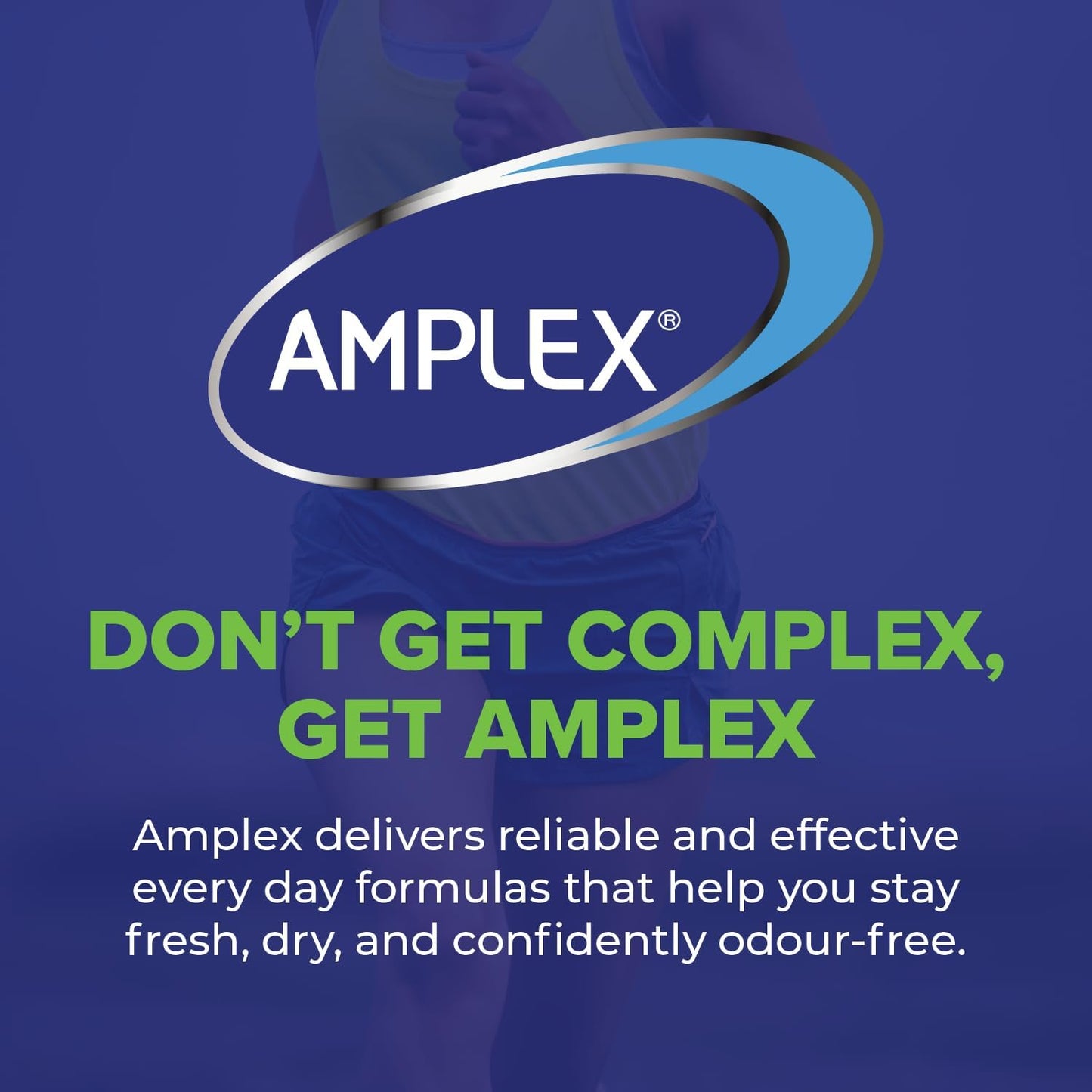 Amplex Deodorant 50ml 6 Pack (Active)
