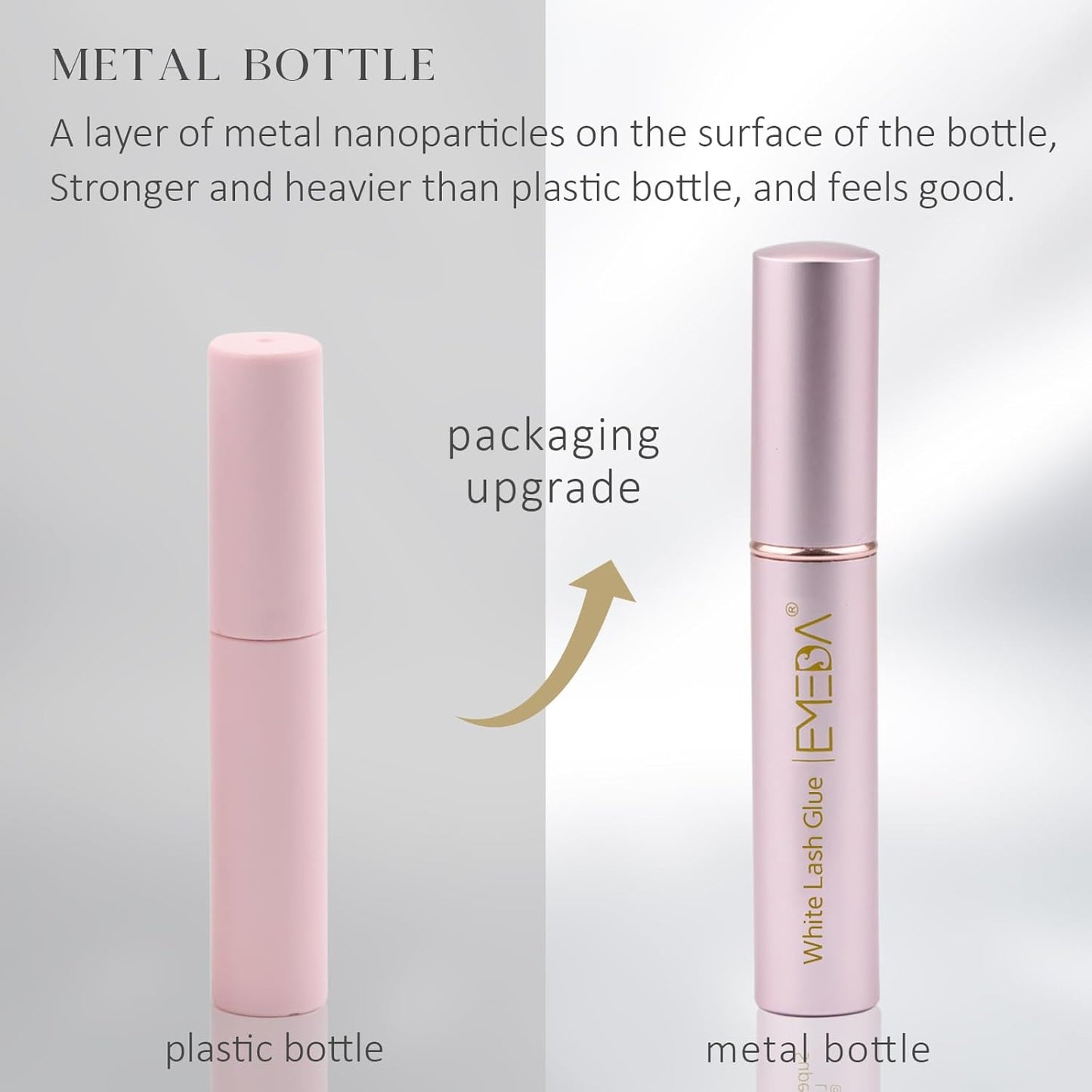 EMEDA Super Strong Hold False Eyelash Glue Professional Latex Free Lash Glue Waterproof Lash G lue Transparent Strip Eyelash Adhesive White and Clear