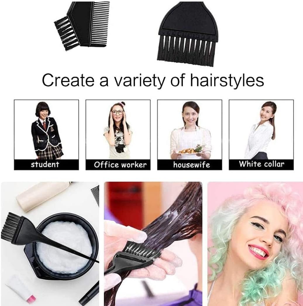 Hair Coloring Kit Tool With Brush Bowl Set Double Sided Coloring Hair Salon Black For Fashion 3PCS Hairdressing ToolDurability
