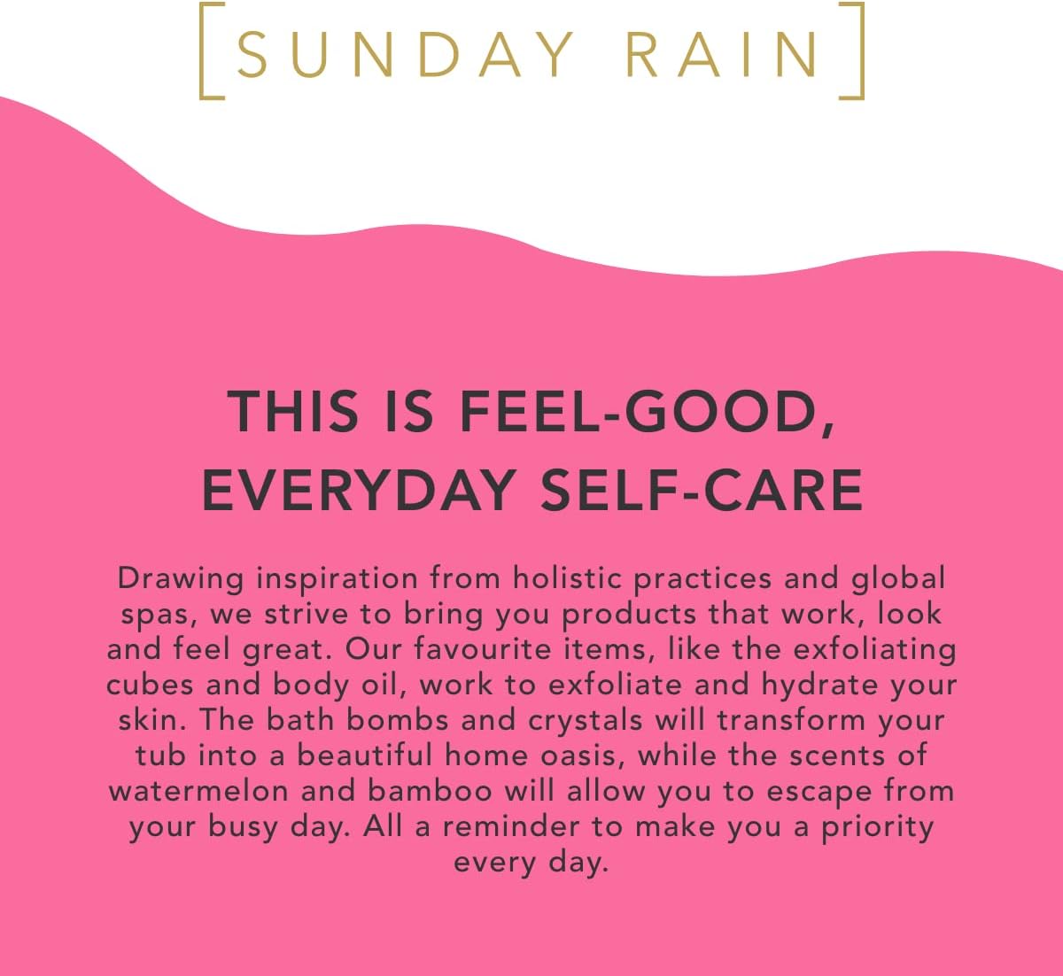 Sunday Rain Polishing Body Scrub for Dry Skin, Infused with Soothing Rose Oil, Fresh Rose Petal Scent, Vegan and Cruelty-Free, 265g