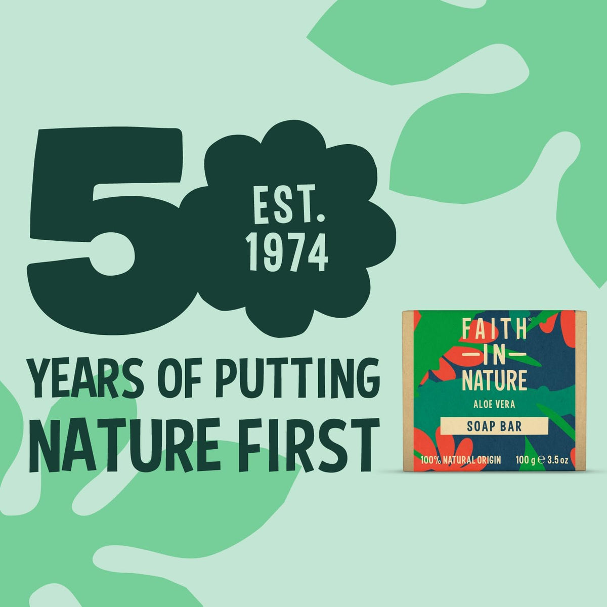 Faith In Nature Aloe Vera Soap 100g (Packing May Vary)