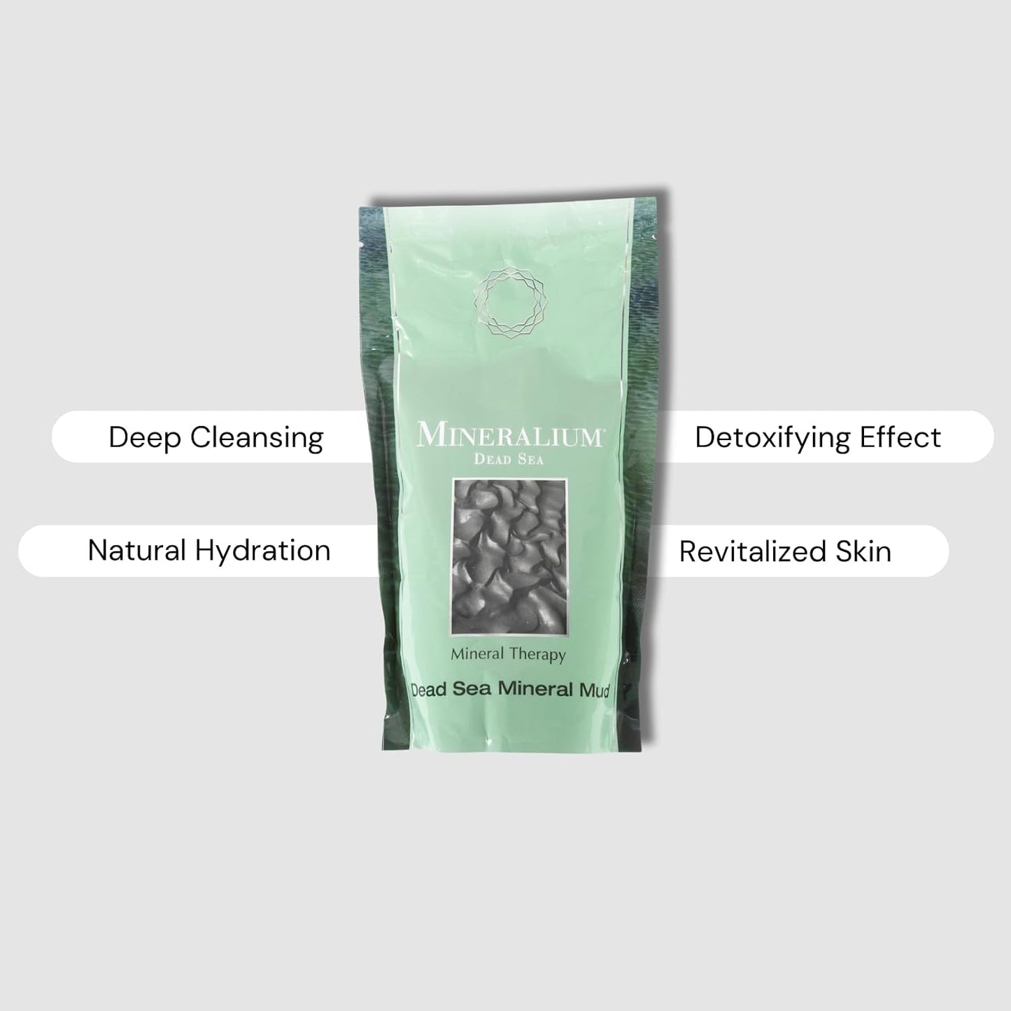 Purifying Dead Sea Black Mud Rich in Minerals - Detoxifies & Revitalizes Skin - Magnesium, Potassium, Calcium - Free from Silicones, Parabens, Dyes - 500ml