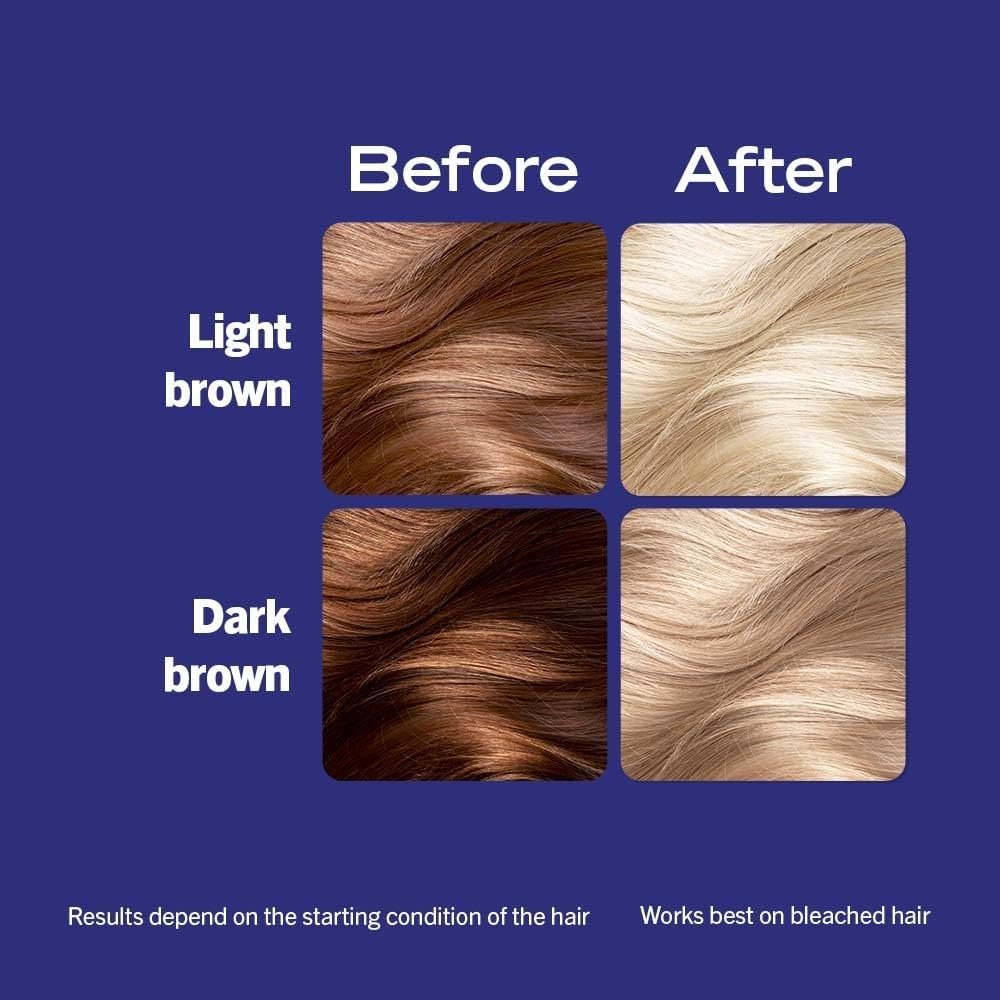 Schwarzkopf LIVE Intense Bleach 00H Hair Lightener Highlight Kit, Highlights made simple, Lightens up to 6 Levels, Anti-Damage System