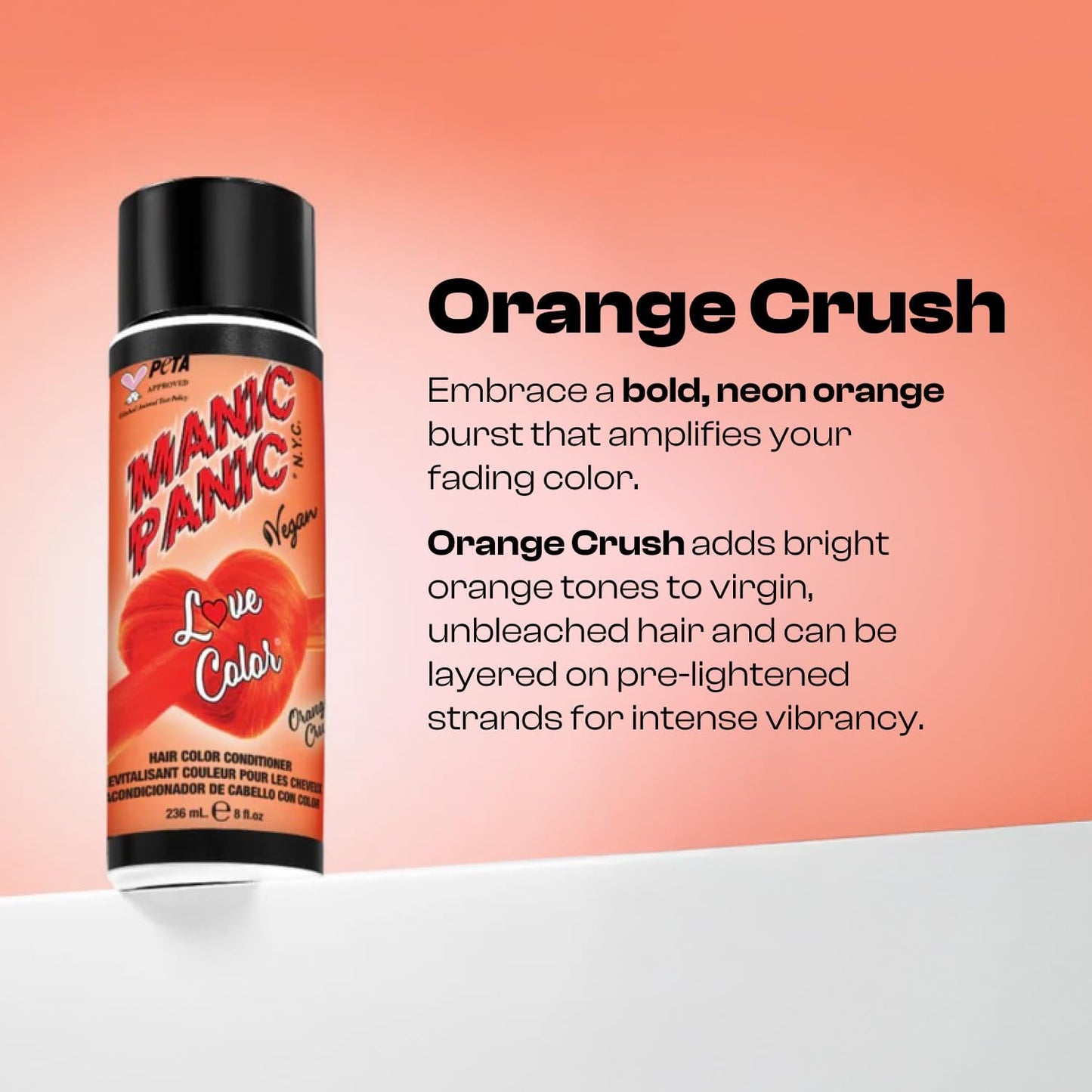 Manic Panic Love Color® Colour Depositing Conditioner (Orange Crush)
