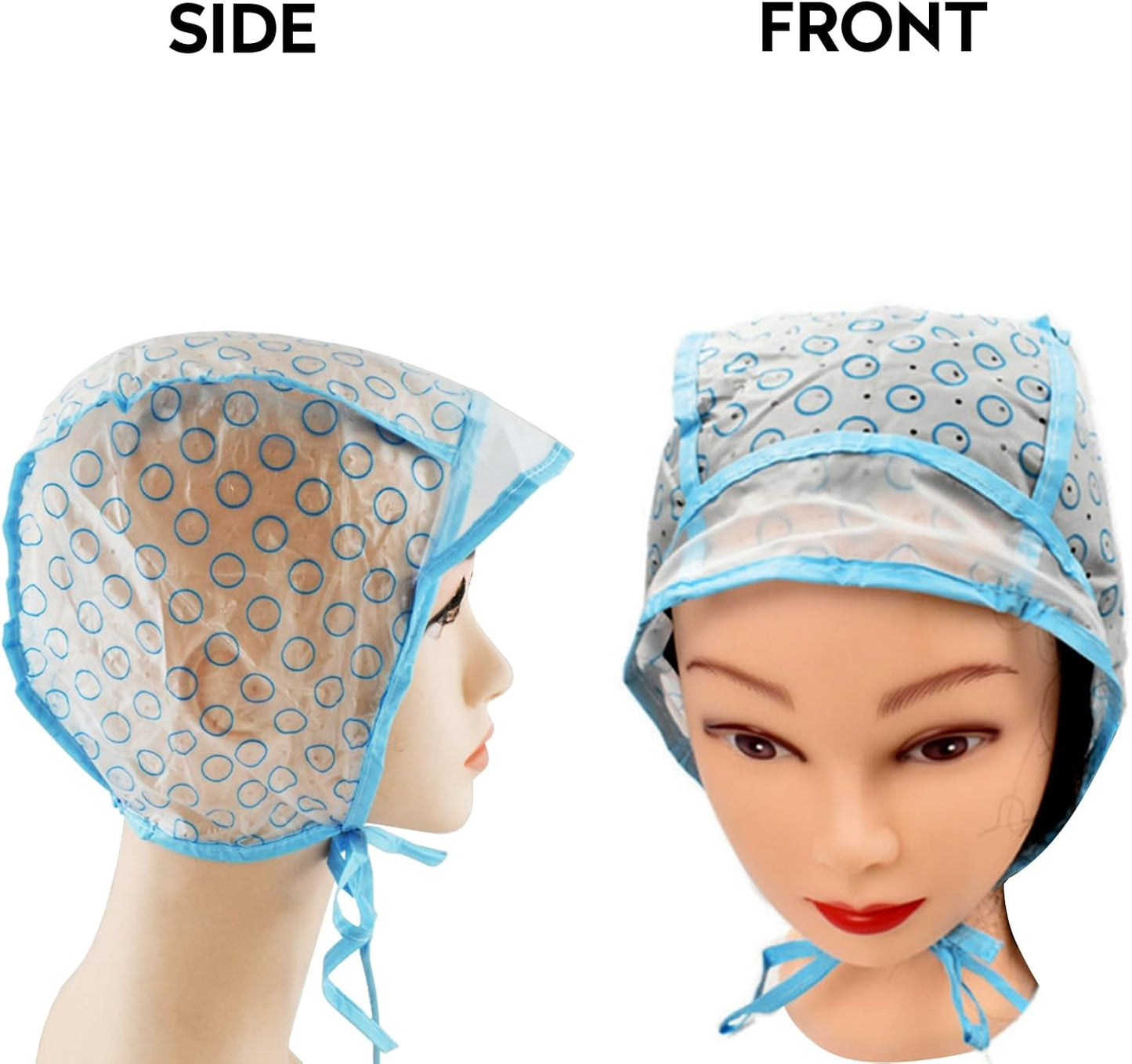 2 Pack Disposable Highlighting Cap with Hook and Brush, Reusable Hair Dye Tools for Salon and Home, Complete Hair Highlighting Kit for Frosting, Streaking and Colouring