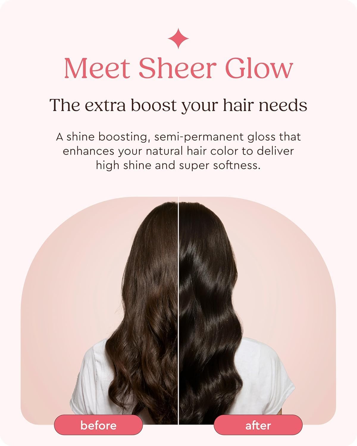 Glaze Supergloss Sheer Glow Clear Hair Gloss Mini - Smooths, Lightweight, Adds Mirror Shine, Improves Look of Damaged Hair - Travel Size - 50 ml