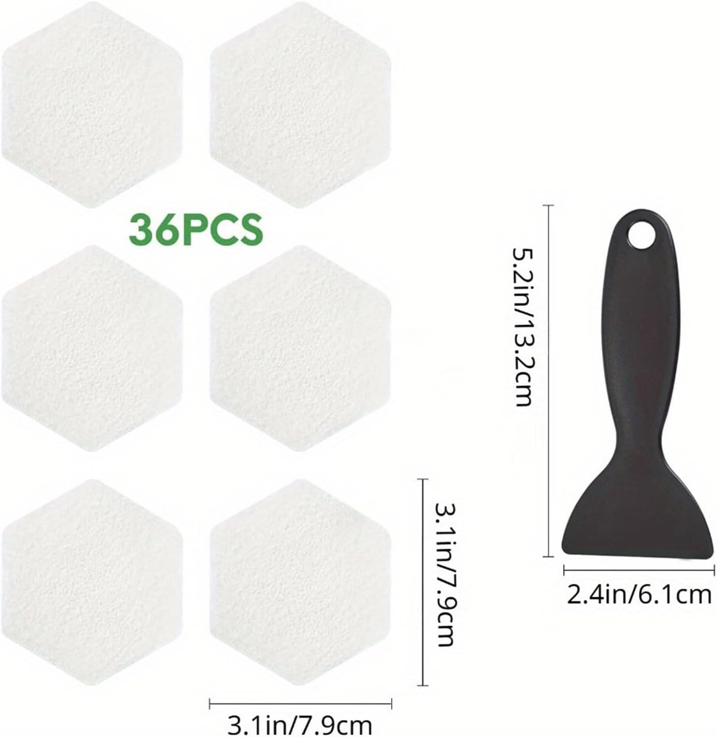 BetterJonny Anti Slip Bathtub Strips, 36 PCS Transparent Adhesive Shower Sticker for Bathtub Non-Slip Strip Stickers Anti Skid Tape Flooring Safety Tape Mat with Scraper for Bath Shower