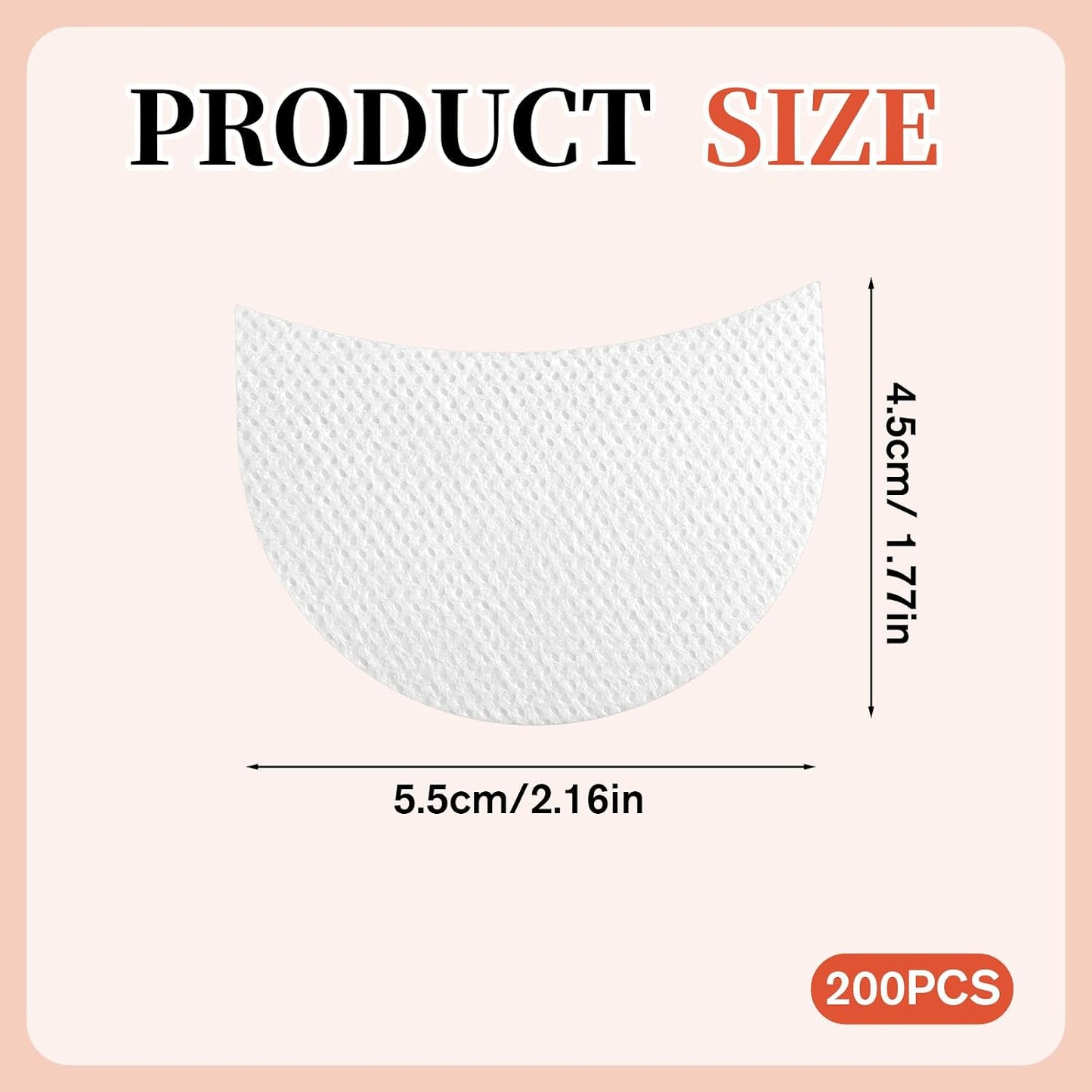 200pcs Eyeshadow Shields, Lint Free Eyeshadow Stickers for Eyeliner Make up, Stencil Gel Pad Under Patches