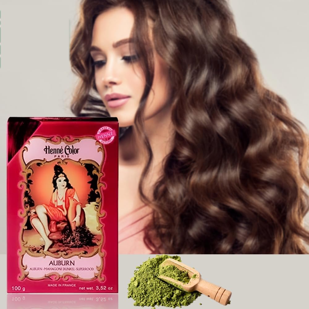 Fenny’s Creation Henne Color Auburn Henna Powder 100g (Pack of 3) With Free Cap henna for hair (AUBURN)
