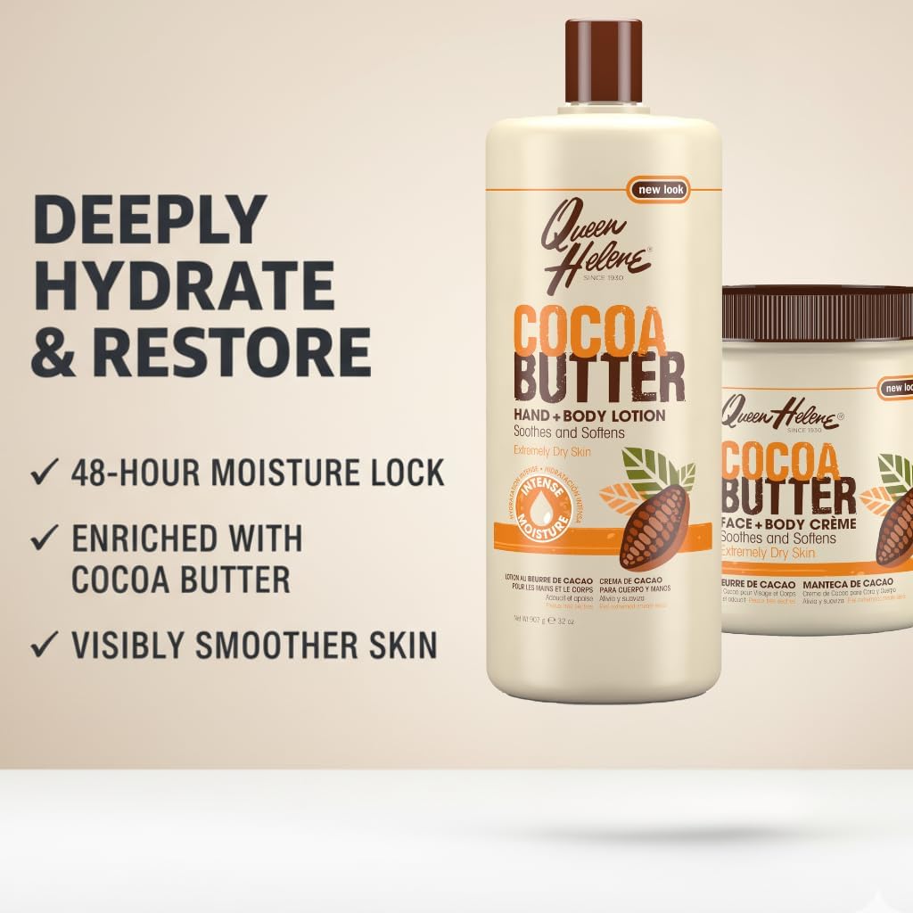 Queen Helene Cocoa Butter Face and Body Crème 425 g/15 oz