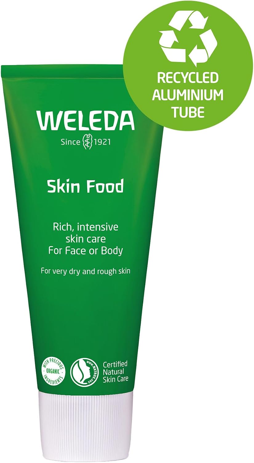 Weleda Skin Food Twin Pack, Dry Skin Moisturiser, Moisturising Cream & Primer, Face & Body, For Men & Women, Multiple Uses, Certified Natural, 2 x 75ml