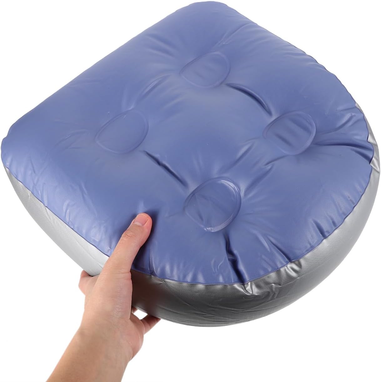 2pcs Inflatable Bath Tub Cushion with Suction Cups Adjustable Thickened Seat for Spa and Hot Tub Portable Adult Bath Pillow Booster for Relaxing Bathing Experience