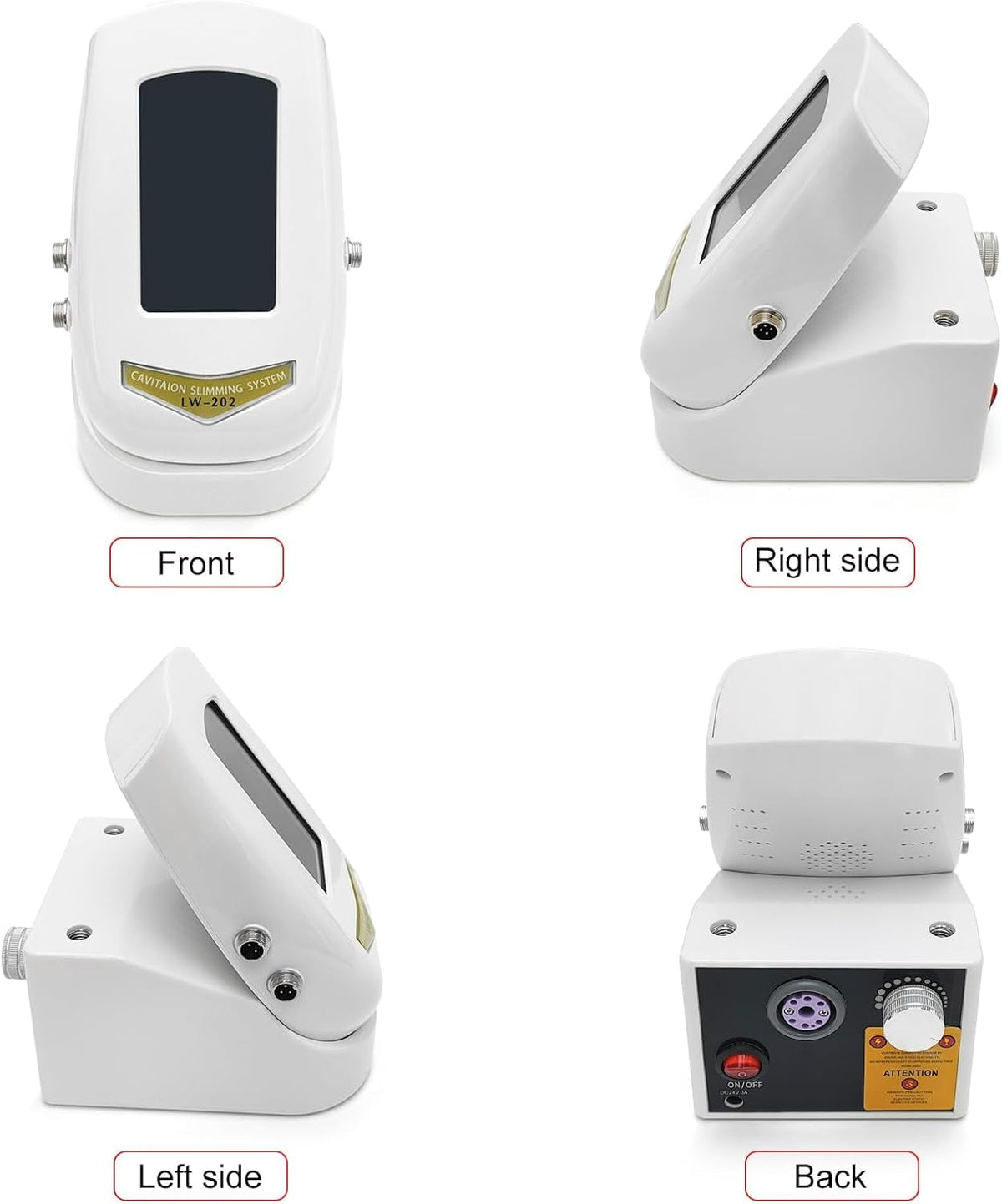 Elitzia 4 in 1 Body Shaper Beauty Machine Skin Care Tool Rf Cavitation Vacuum Multipole Device Salon Spa Equipment Home Use Massager for Arm Waist Belly ETLW202