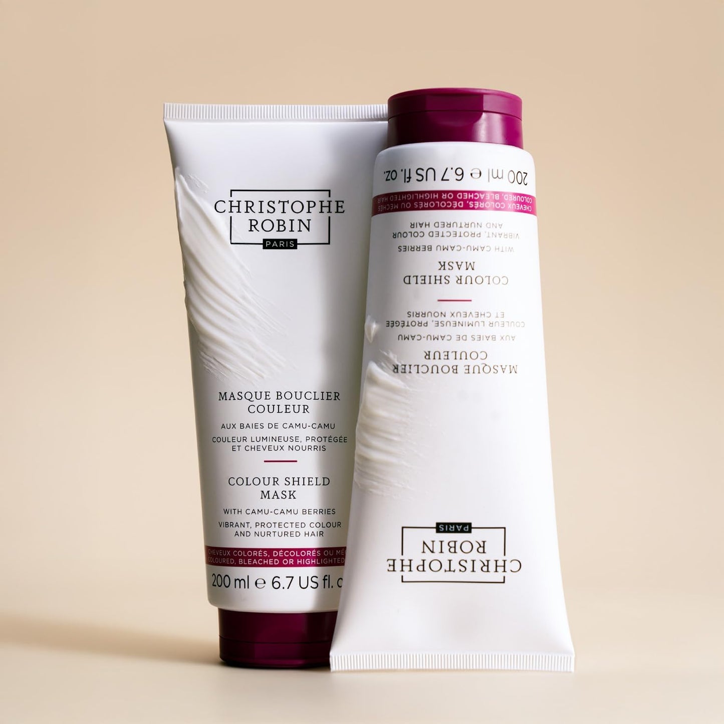 Christophe Robin Colour Shield Conditioner 200ml with Camu Camu Berries - Colour Protecting Treatment for Dyed, Bleached or Highlighted Hair