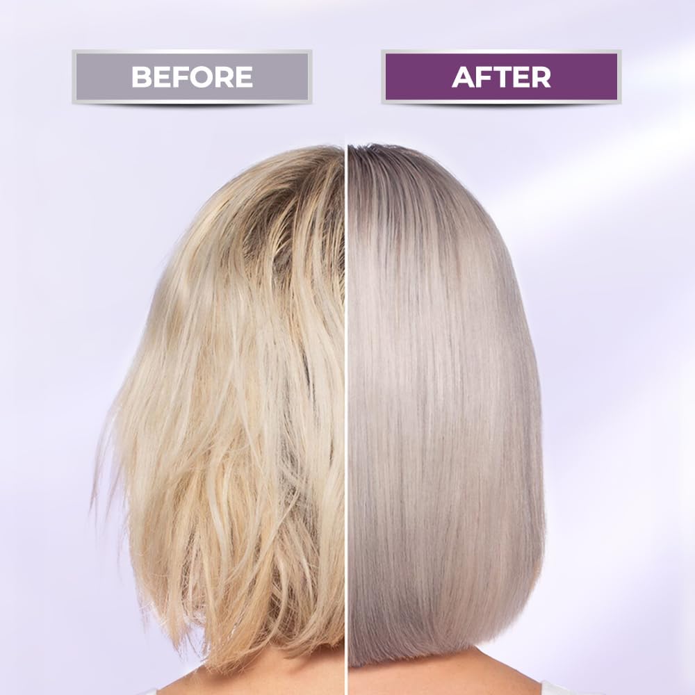 Karseell Purple Hair Mask & Purple Shampoo, Neutralizes Brass & Yellow Tones for Blonde, Gray, Silver Hair, 2 x 500ml