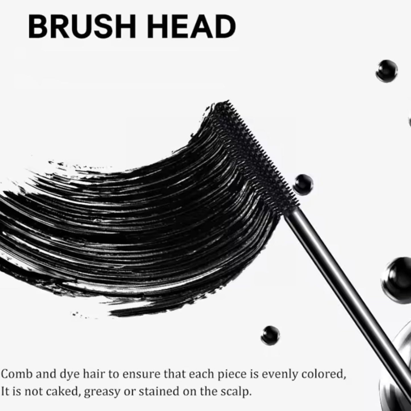BigyQiu Root Touch Up Light Brown, Hair Mascara For Grey Hair, Water-Resistant Root Concealer