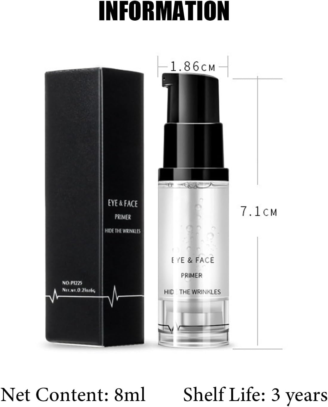 Eyeshadow Primer, Eye Primer, Long Lasting Waterproof Pigment Base for Eyeshadow, 24 Hours Smudge-proof Primer Cream, Hide Wrinkles Transparent Eye Makeup Primer