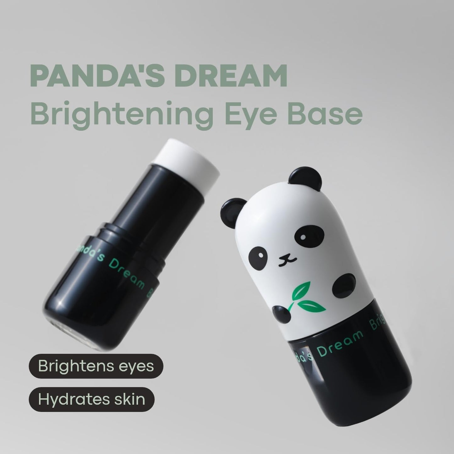 TONYMOLY Panda's Dream Brightening Eye Base - Cooling Under Eye Stick for Dark Circles & Puffiness, Moisturizing & Reduce Wrinkles, 9g