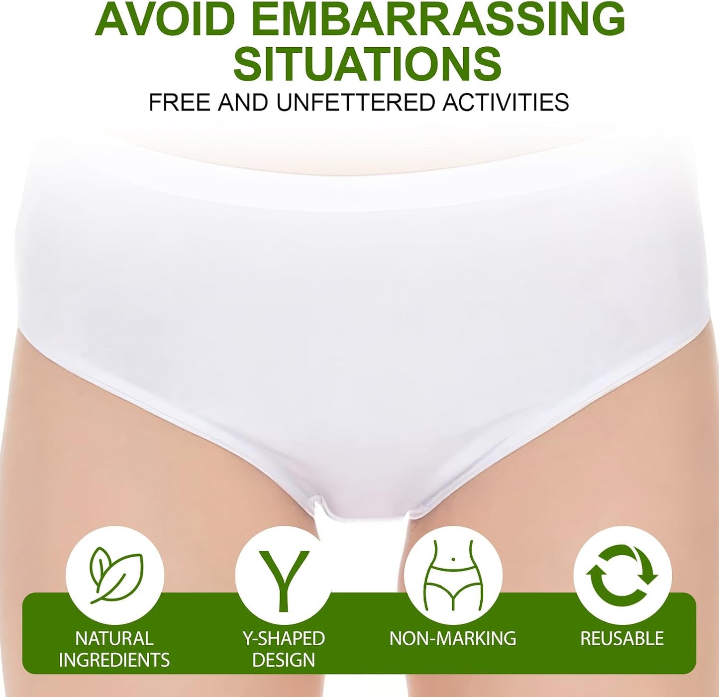 Camel Toe Concealer | Seamless Camel Toe Hider, Anti Camel Toe Cover Silicone Insert, No Camel Toe Underwear Guard