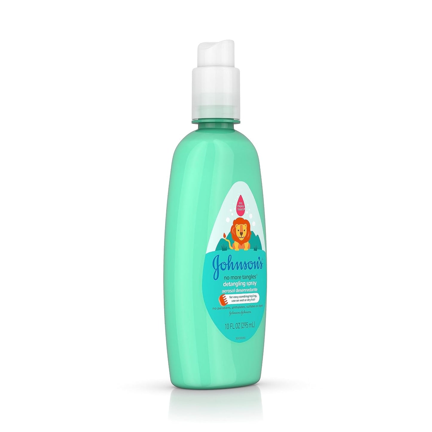 Johnson's Baby No More Tangles Tear Free Toddler & Kids Detangling Spray, Paraben Free, 10 Fluid Ounce (Pack of 3)